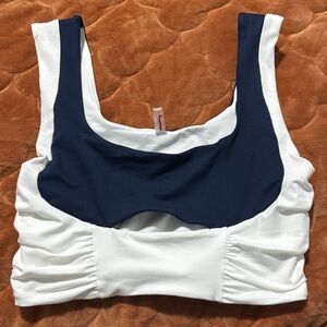 FP Movement by Free People Navy and White Sports Bra